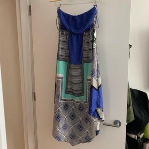 NWT Roxy Strapless Hi-Low Dress